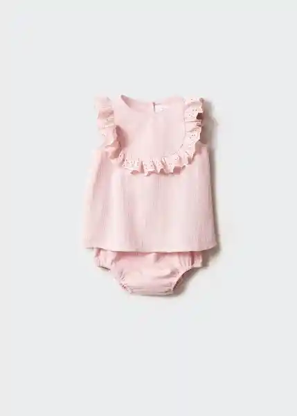 Vestido Tulipa Rosa Talla 69 Niños Mango