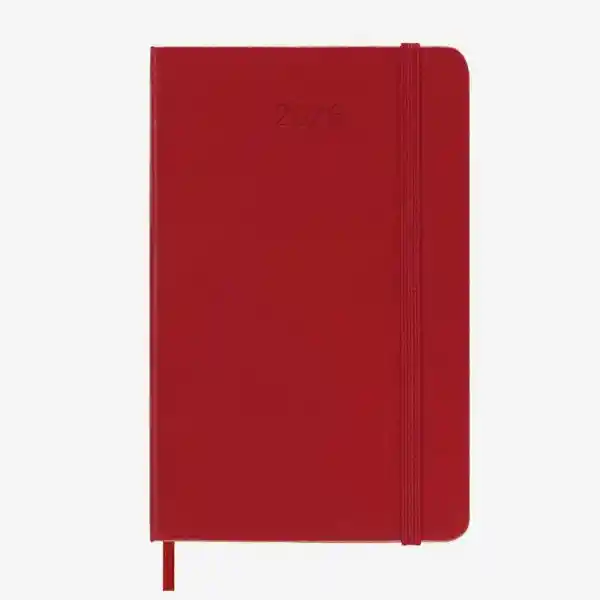 Moleskine Agenda Diaria Rojo Pequeña Hc 2026
