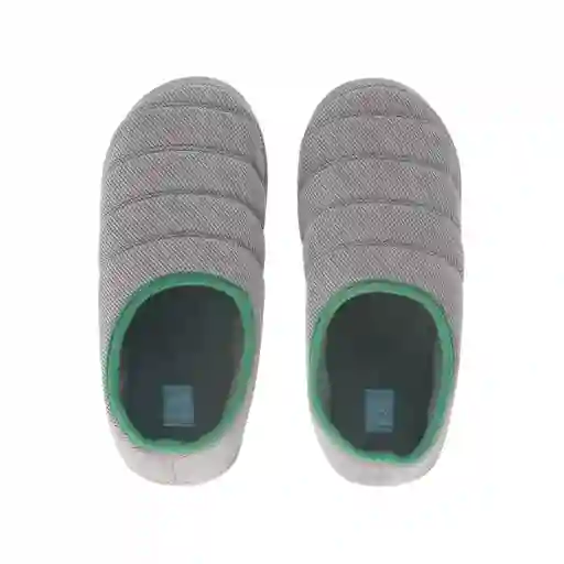 Pantuflas Waffle Diseño 1 Gris T 46 Casaideas