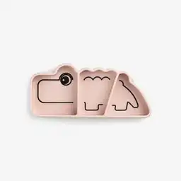 Done By Deer Plato Stick Stay Croco Rosado