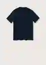 Camiseta Strech Navy Talla S Hombre Mango