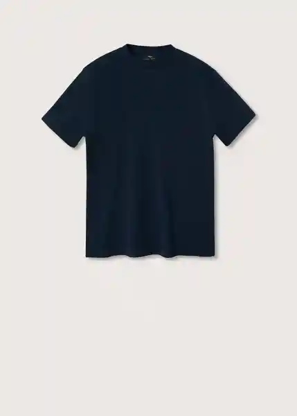 Camiseta Strech Navy Talla S Hombre Mango