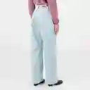 Jean Tiro Alto Bota Recta Azul Talla 10 - 696609