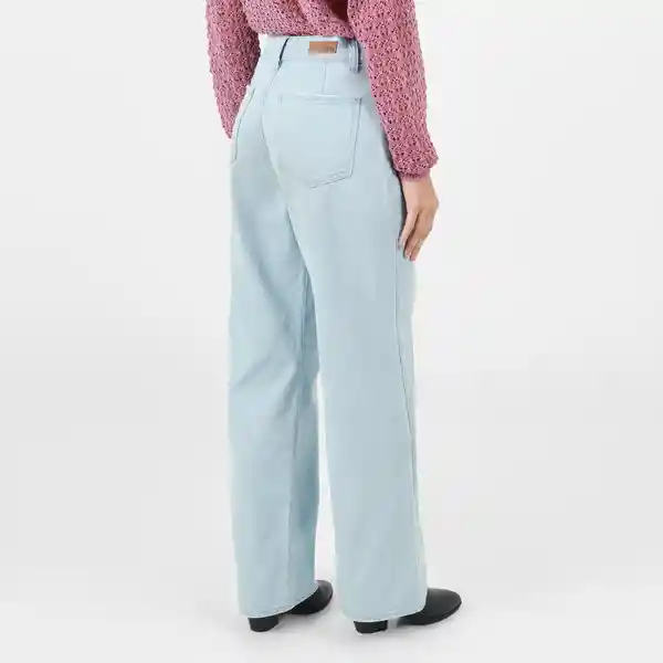 Jean Tiro Alto Bota Recta Azul Talla 10 - 696609