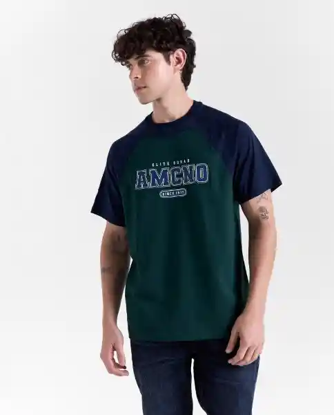 Camiseta Hombre Verde Talla XL 849G007_VER195406 Americanino