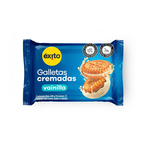 Galleta Cremadas Vainilla Éxito Marca Propia 408 g
