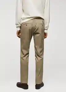 Pantalón Barnal Khaki Talla 44 Hombre Mango