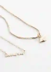 Collar Bico Oro Talla 99 Mujer Mango