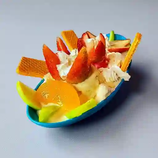Banana Split Sin Queso