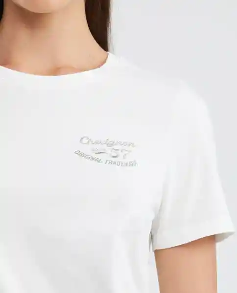 Camiseta Ch57 Graphic Tee Crudo Coxal Claro Talla S Mujer Chevignon