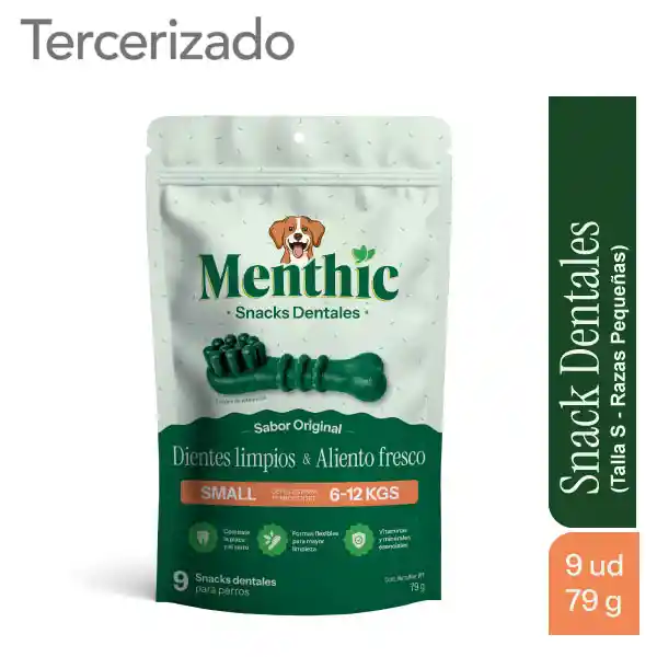 Menthic Snack Dental Para Perros Cepillos Talla S