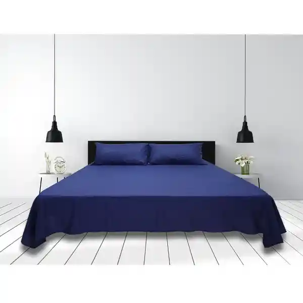 Sábana Cama Sencilla Azul Empaque Tela