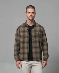 Camisa Hombre Café L 112 112G005_CAF171028 Rifle