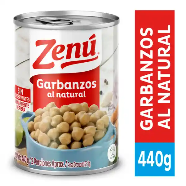 Zenú Garbanzos al Natural