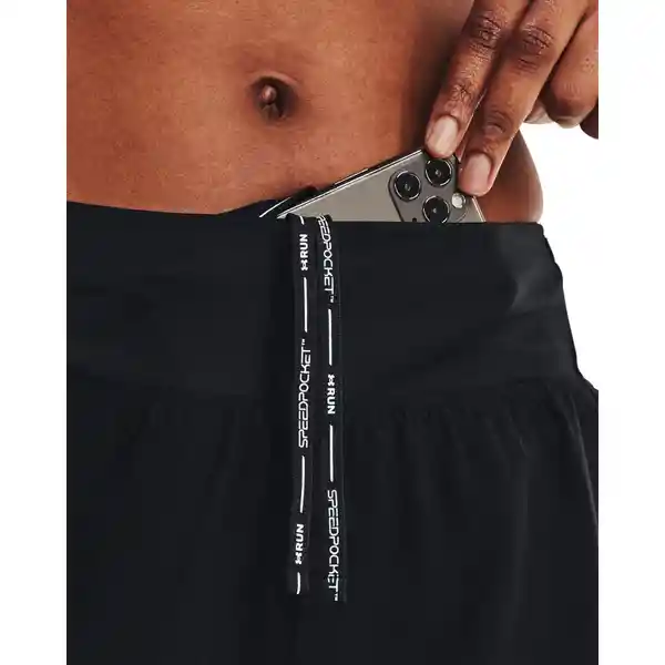 Under Armour Short Speedpocket Perf Negro Talla LG