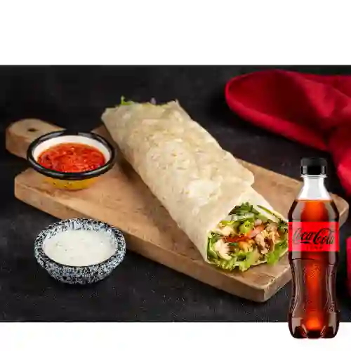 Combo Shawarma Solo Pollo + Coca-Cola ZERO 400ml