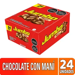 Chocolatina Jumbo Mani 24 unidades x 35g