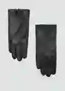 Guantes Helena Negro Talla M Mujer Mango