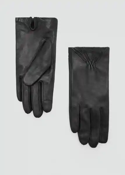 Guantes Helena Negro Talla M Mujer Mango