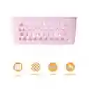 Cesta de Almacenamiento Mediana Rosa Miniso