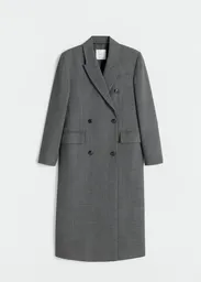 Abrigo Pildora Gris Talla M Mujer Mango