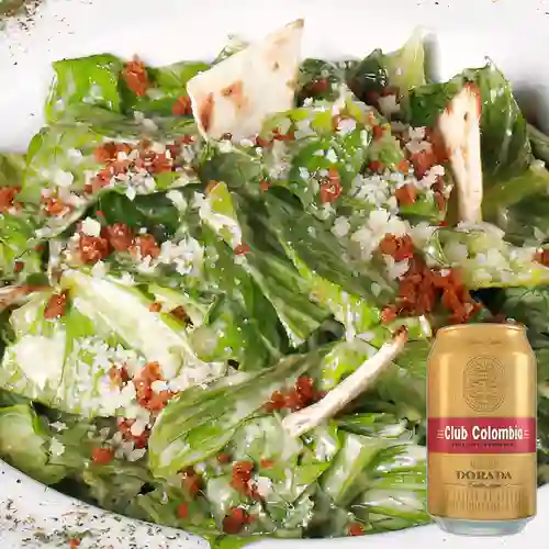 Combo Ensalada César + Club Colombia Rubia 330 ml