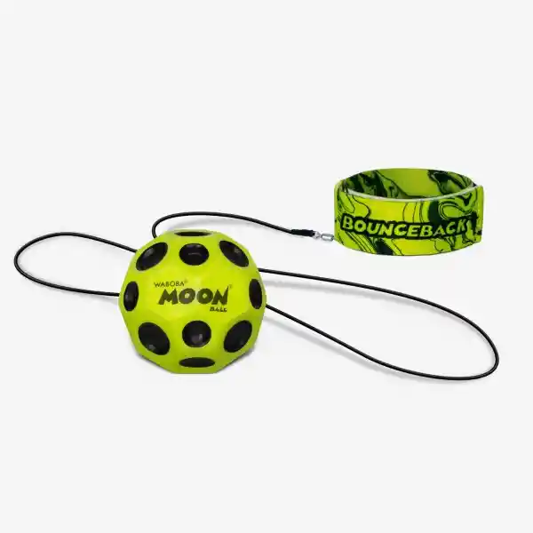 Waboba Pelota Con Correa Moon Amarillo