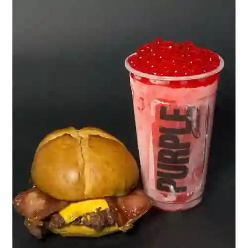 Hamburguesa Smash + Coctel 16onz Licor