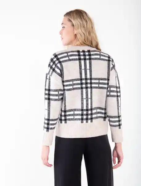Abrigo De Botones Crudo Preteñido Talla L Mujer Naf Naf