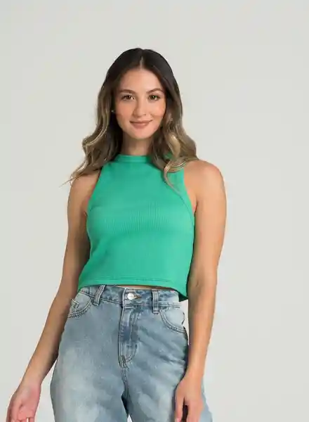 Camiseta Manga Sisa Verde Talla L 33177 People