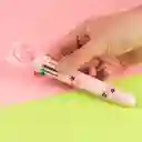 Esfero Retráctil Sakura Cat 10 Colores Miniso