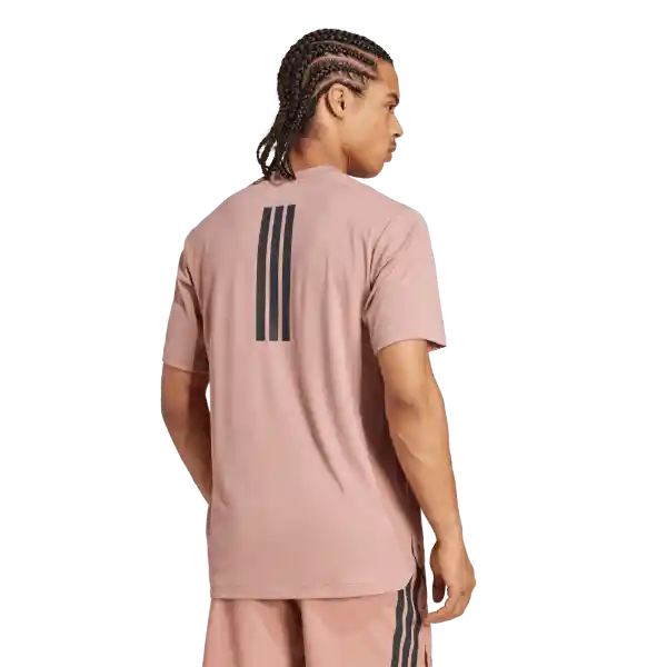 Adidas Camiseta Power 3S Tee Entrenamiento Hombre Beige Talla M
