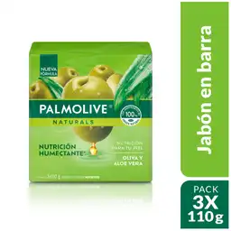 Jabón Palmolive Naturals Oliva y Aloe Vera en Barra 3 x 110 g