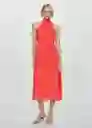 Vestido Adela Coral Talla 24 Mujer Mango