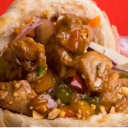 1 Bao Burger de Pollo Kung Pao