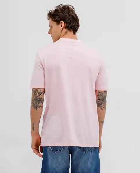 Camiseta Hombre Rosa Talla L 100G001 Rifle