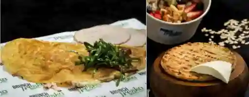 Combo 2 (omelette Jamón + Arepa)