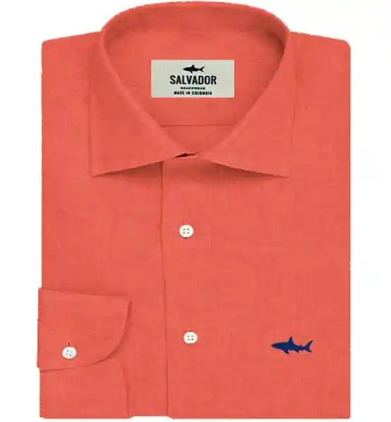 Camisa Hombre Terracota Talla M Salvador Beachwear