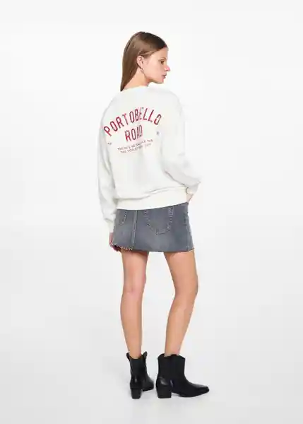 Sudadera Porto Offwhite Talla 19 Teen Niñas Mango