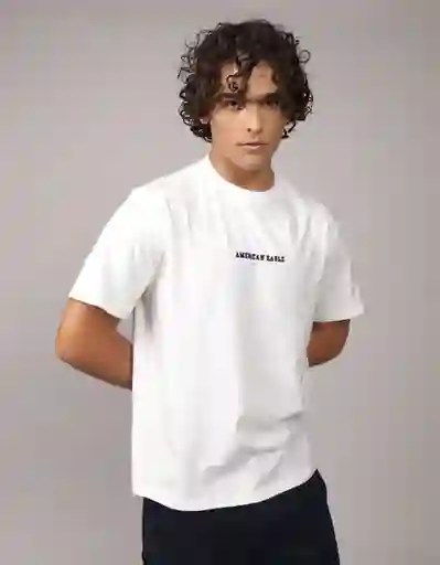 Camiseta Hombre Blanco Talla Medium 4600100 American Eagle