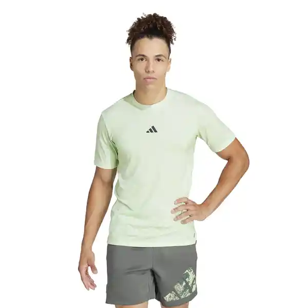 Adidas Camiseta Wo Pow Tee Hombre Verde Talla M Ref: IS3801