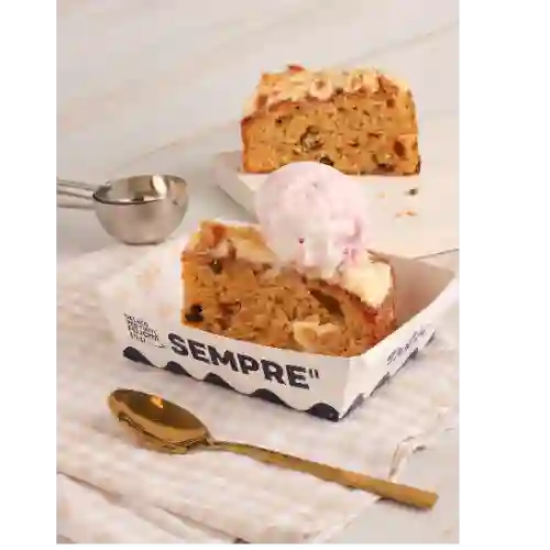 Torta de Zanahoria con Helado