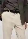 Pantalón Pierreb Piedra Talla 40 Hombre Mango