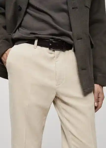 Pantalón Pierreb Piedra Talla 40 Hombre Mango