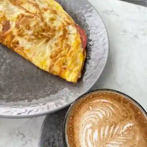 Combo omelette jy q + capuchino