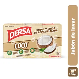 Jabón Dersa Coco X3