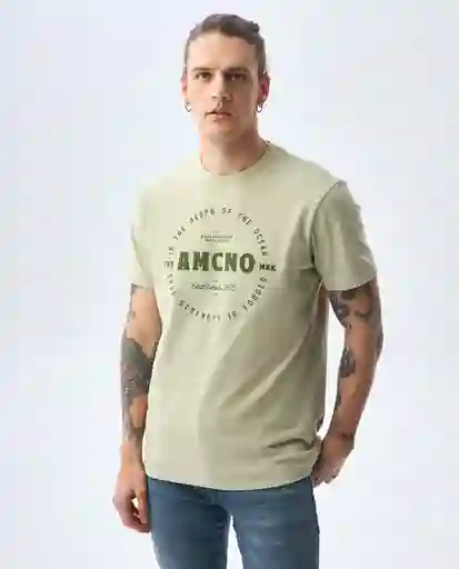 Camiseta Hombre Gris Talla M 841G002_GRI156410 Americanino