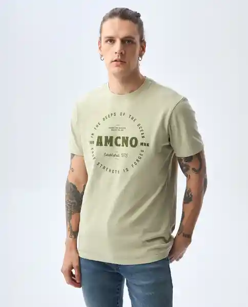 Camiseta Hombre Gris Talla M 841G002_GRI156410 Americanino