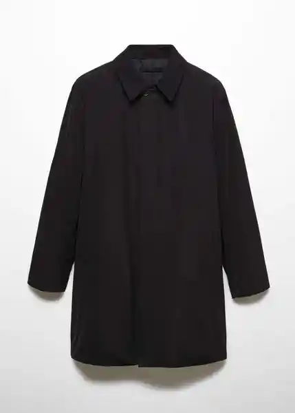 Abrigo Parka Bonet Negro Talla M Hombre Mango