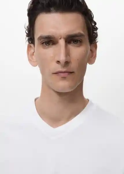 Camiseta Chelsea Blanco Talla XS Hombre Mango